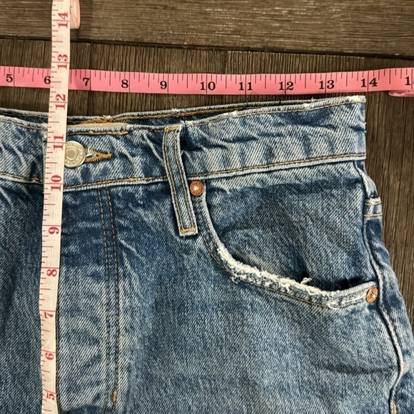 We The Free Tapered Baggy High Rise Boyfriend Jeans Mid Century Blue - Picture 8 of 9